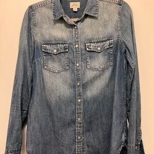 J. Crew Blue Denim Shirt